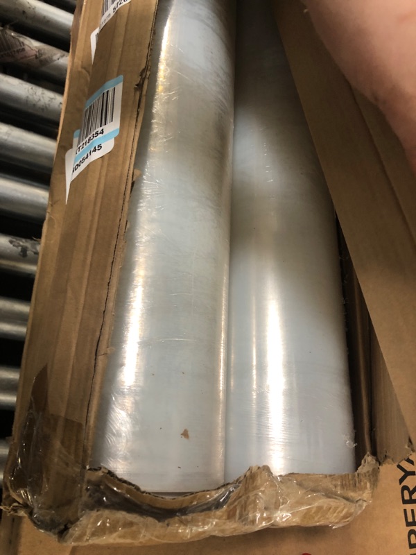 Photo 2 of 18'' Stretch Film/wrap with Tension Control Handle,1500 feet Industrial Strength up to 500% Stretch, Stretch Wrap Industrial Strength, Durable, Thickness, Extra Thick, Heavy Duty Shrink Film (2 Pack)