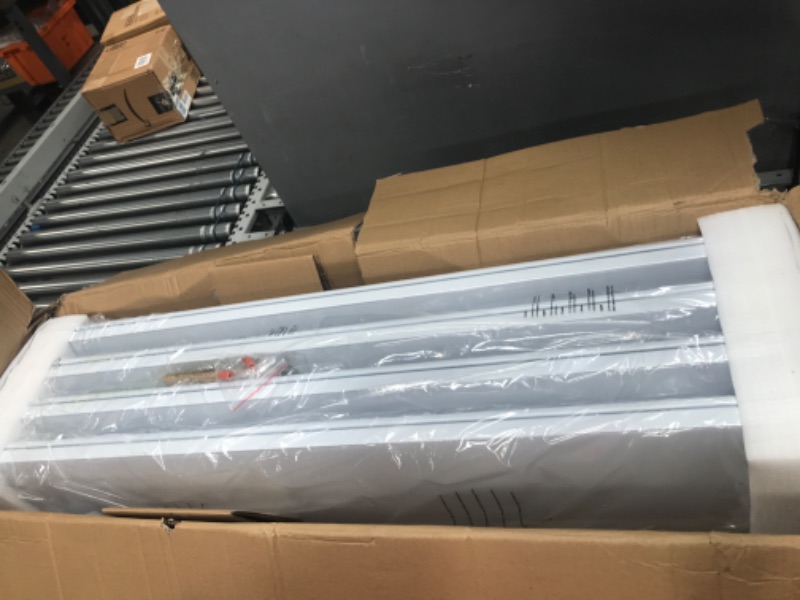 Photo 1 of AntLux 72W Commercial LED Wraparound Fixture 4FT Office Ceiling Lighting, 8500 Lumens, 4000K, 4 Foot Low Bay Flush Mount Garage Shop Lights, Integrated Wrap Light, Fluorescent Tube Replacement, 4 Pack 72.0 Watts