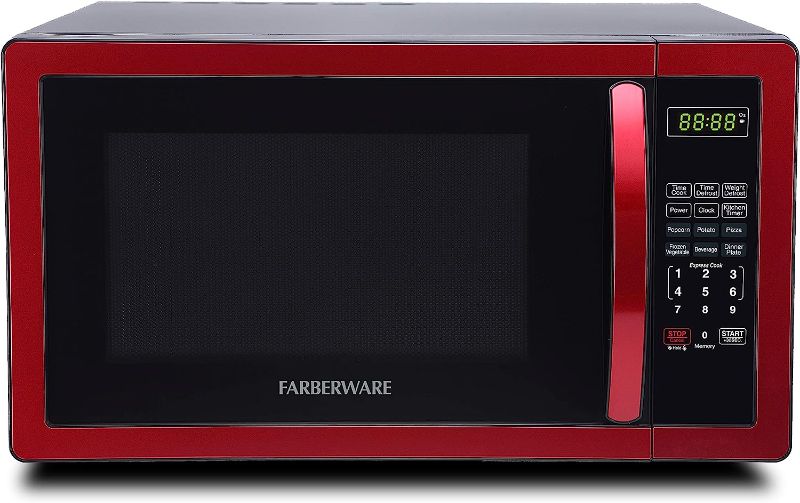 Photo 4 of Tested...Farberware Countertop Microwave 1000 Watts, 1.1 cu ft - Microwave Oven With LED Lighting and Child Lock - Perfect for Apartments and Dorms - Easy Clean Metallic Red

















































































