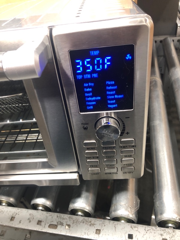 Photo 5 of ***POWERS ON*** Nuwave Bravo Air Fryer Toaster Smart Oven, 12-in-1 Countertop Convection, 30-QT XL Capacity, 50°-500°F Temperature Controls, Top and Bottom Heater Adjustments 0%-100%, Brushed Stainless Steel Look