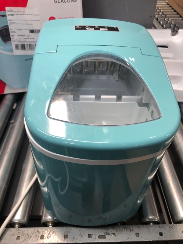 Photo 5 of ***POWERS ON*** Frigidaire EFIC108-BLUE Counter-top Portable, Compact Ice Maker, Blue, 26 lb per Day BLUE Maker