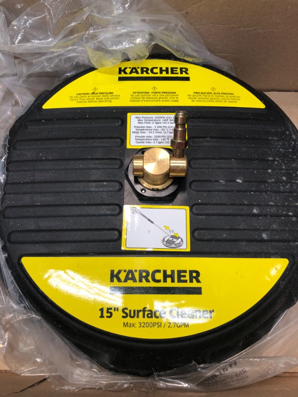 Photo 2 of Kärcher - Universal 15" Surface Cleaner Attachment - For Gas Pressure Washers - 2600 - 3200 PSI - 1/4" Quick-Connect