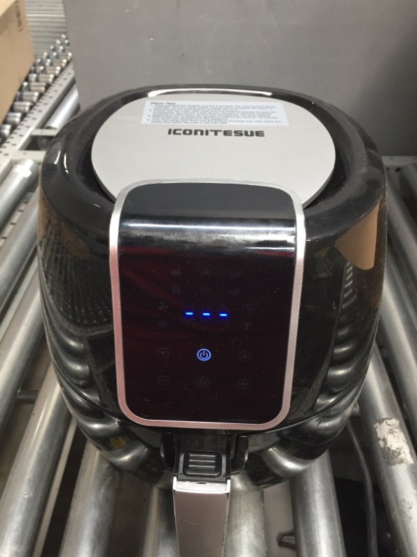 Photo 3 of ICONITES 7 quart air fryer and digital toaster oven with LCD display and non-stick