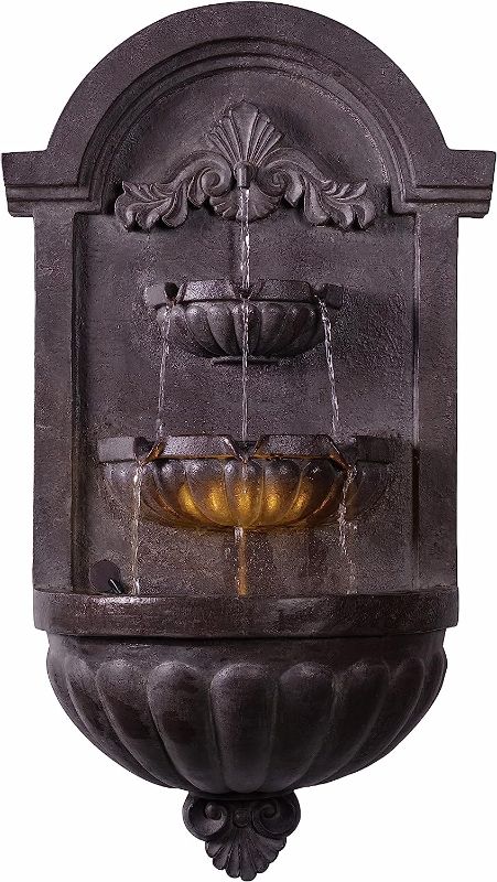 Photo 1 of [READ NOTES]
Kenroy Home 51011PLBZ San Pablo Indoor/ Outdoor Wall Fountain with Bronze Finish, Classic Style, 35" Height, 9" Width, 19.5" Depth