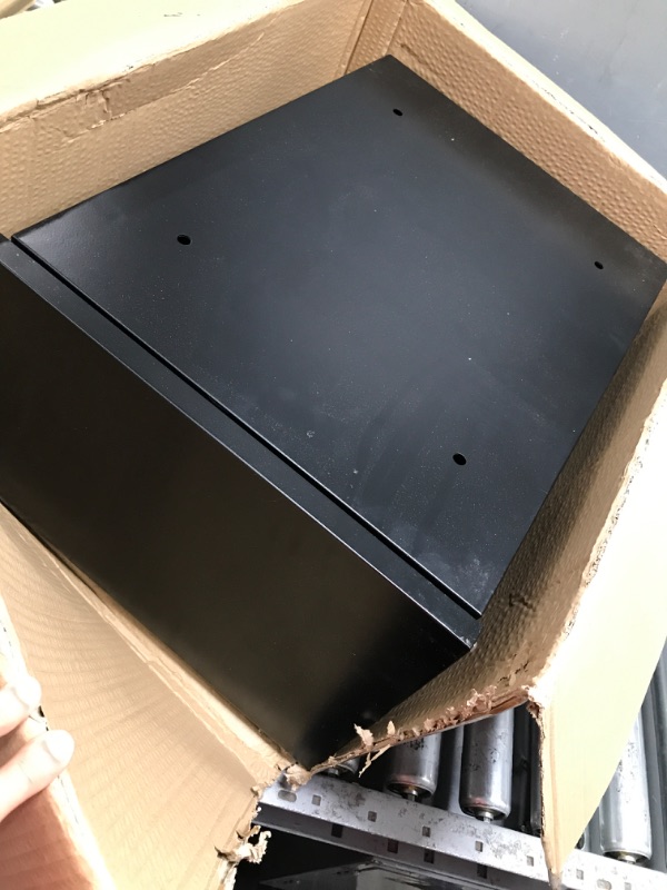 Photo 1 of VEVOR Package Delivery Boxes for Outside 15.4" x 10.6" x 20.5", Galvanized Steel Wall Mount Mailbox with Coded Lock, Anti-Theft Baffle, IPX3 Waterproof Lockable Large Mail Box for Porch, Black