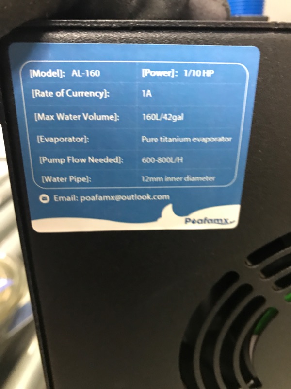 Photo 1 of  Poafamx 42gal Aquarium Chiller + 550GPH Submersible Water Pump with 7.2FT High Lift
