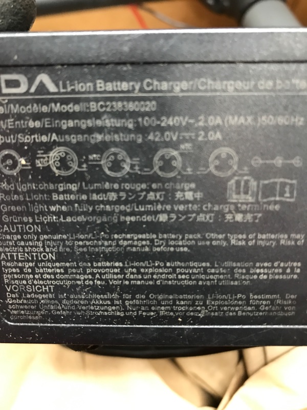 Photo 4 of ***PARTS ONLY***Electric Scooter, 8.5" Solid Tires, 19 Mph Top Speed, Up to 19 Miles Long-Range, Portable Folding Commuting Scooter