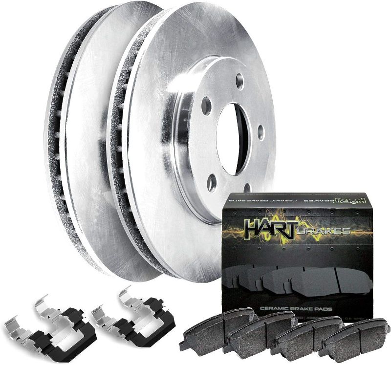 Photo 4 of Hart Brakes Rear Brakes and Rotors Kit |Rear Brake Pads| Brake Rotors and Pads| Ceramic Brake Pads and Rotors - RBBR.45065.02