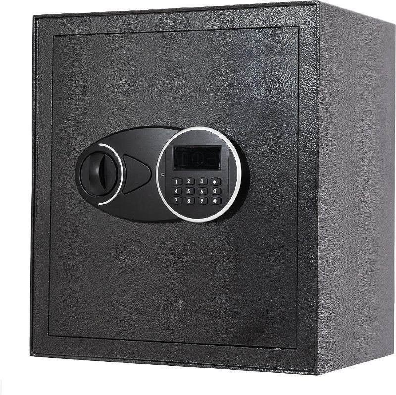 Photo 1 of Safe Box,1.5 Cubic Feet Cabinet Safe with Digital Keypad Key Lock,Classic Security Safe with Triple Security System& Removable Shelf, Wall Mounted, Home and Office
