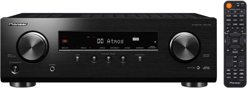 Photo 1 of Pioneer VSX-534 Home Audio Smart AV Receiver 5.2-Ch HDR10, Dolby Vision, Atmos and Virtual Enabled with 4K and Bluetooth
