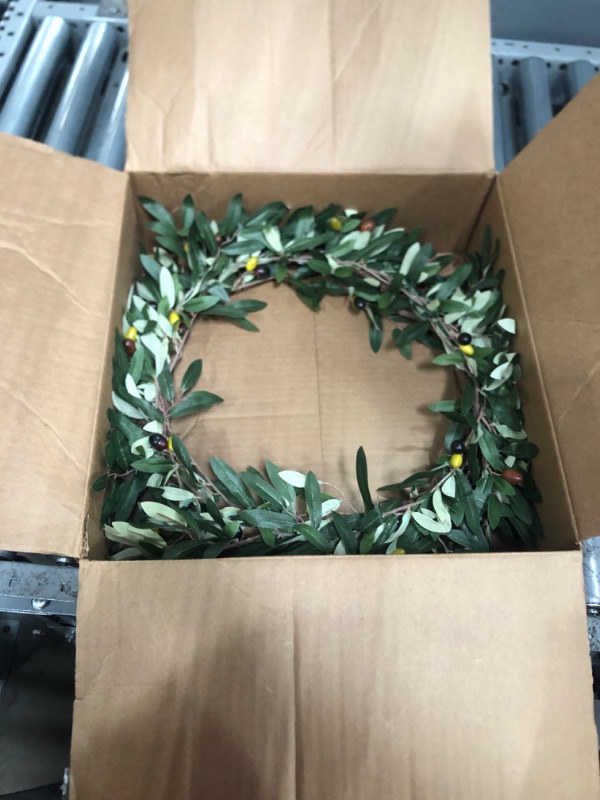 Photo 1 of  NEARLY NATURAL WREATH 12 INCH 