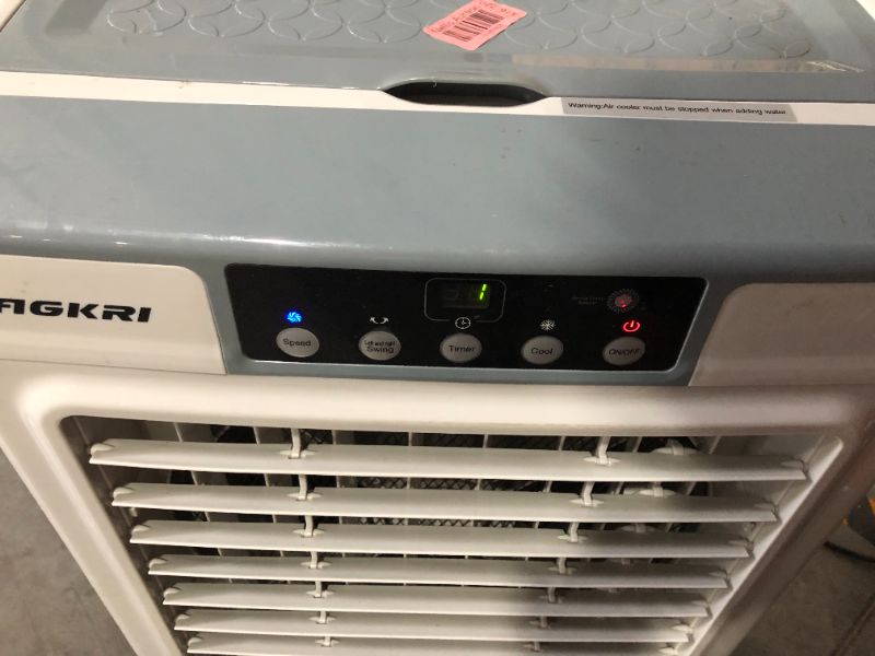 Photo 6 of ***DAMAGED - SEE NOTES***
Evaporative Cooler, VAGKRI 2100CFM Air Cooler, 8 Gallon