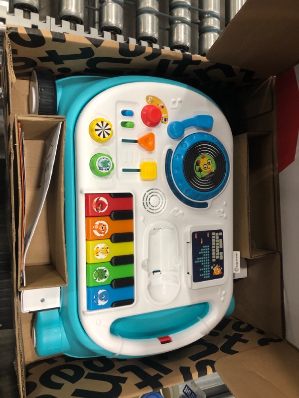 Photo 3 of Baby Einstein Musical Mix ‘N Roll 4-in-1 Push Walker, Activity Center, Toddler Table and Floor -Toy for 6 Months+, Blue