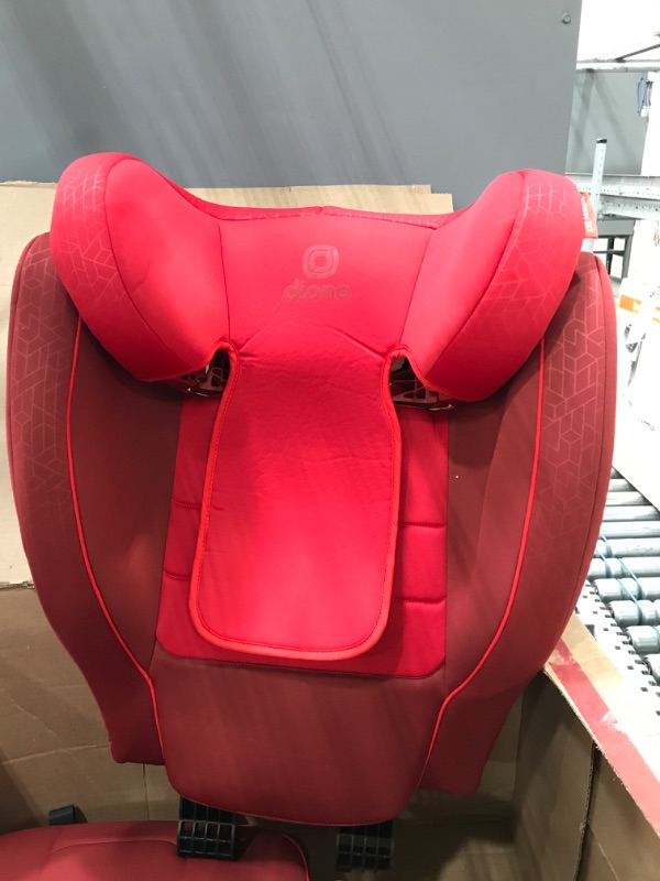 Photo 3 of Diono Monterey 2XT Latch 2 in 1 High Back Booster Car Seat with Expandable Height & Width, Side Impact Protection, 8 Years 1 Booster, Red 2XT Red