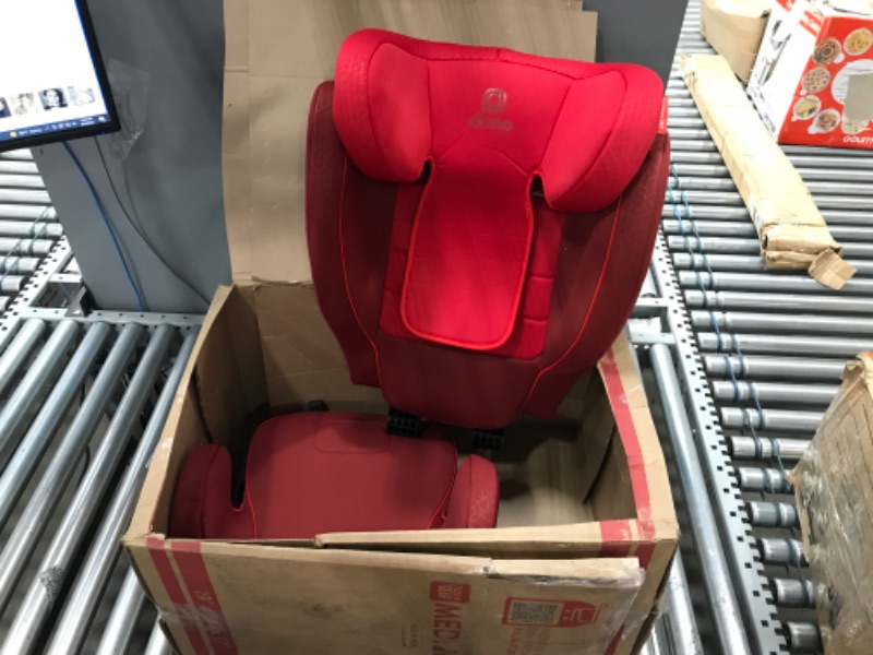 Photo 5 of Diono Monterey 2XT Latch 2 in 1 High Back Booster Car Seat with Expandable Height & Width, Side Impact Protection, 8 Years 1 Booster, Red 2XT Red