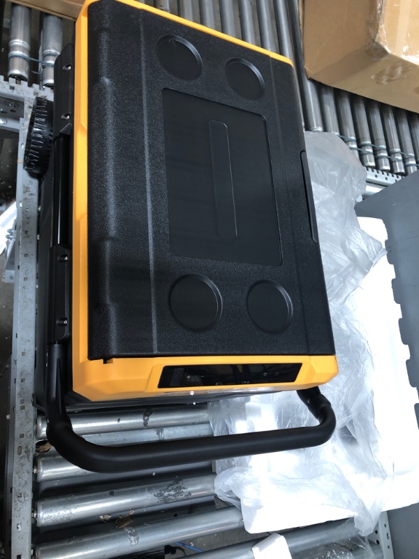 Photo 2 of ***TESTED/ POWERS ON***BougeRV 12 Volt Car Refrigerator Dual Zone, Portable Freezer Fridge APP Control, 37 Quart (35L) Compressor Freezer Fridge 12V/24V DC 110~240V AC With Wheels(Black and Yellow) CR35(37QT)