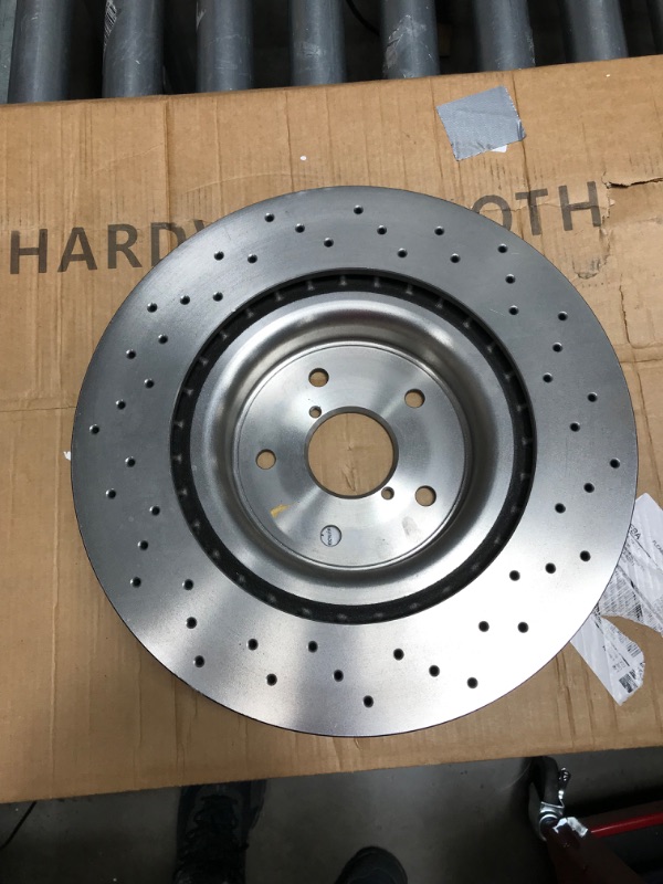 Photo 3 of  1 Rotor Only***Brembo 09.C828.11 UV Coated Pillar Vented drilled Brake Rotor SUBARU 