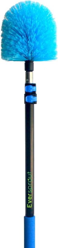 Photo 1 of 
EVERSPROUT 5-to-12 Foot Cobweb Duster and Extension-Pole Combo (20 Foot Reach, Soft Bristles) | Hand Packaged | Lightweight, 3-Stage Aluminum Pole 