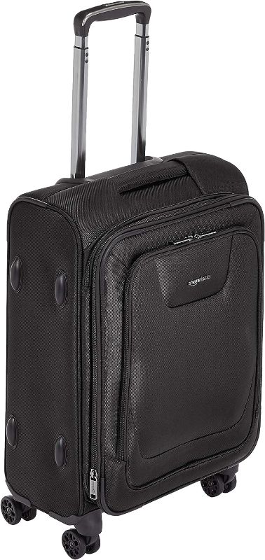 Photo 1 of 
Amazon Basics Expandable Softside Carry-On Spinner Luggage Suitcase With TSA Lock And Wheels - 21 Inch, Black
Size:21-Inch
Color:Black