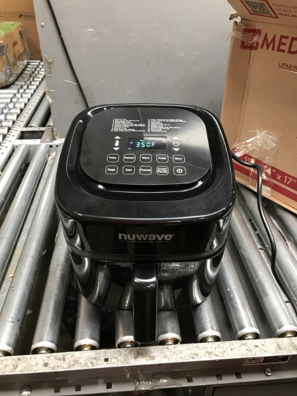 Photo 4 of 
Nuwave Brio 8-Qt Air Fryer, Powerful 1800W, Easy-to-Read Cool White Display, 50°-400°F Temp Controls, 100 Pre-Programmed Pre