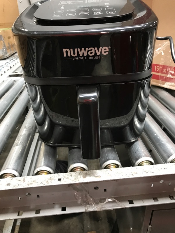 Photo 2 of 
Nuwave Brio 8-Qt Air Fryer, Powerful 1800W, Easy-to-Read Cool White Display, 50°-400°F Temp Controls, 100 Pre-Programmed Pre