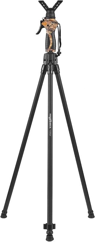Photo 1 of 
Stock Photo Reference Only***FLERY Deer Tripod Shooting Sticks for Hunting Rifles, Rifle Shooting Rest with Height Adjustment Button & Detachable 360°Swivel Yoke, Magnesium Alloy...
Size:Tripod25''-40''