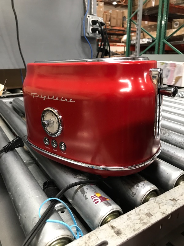 Photo 1 of **HEATS BUT WILL NOT STAY DOWN FRIGIDAIRE 2 Slice Retro Toaster - Red