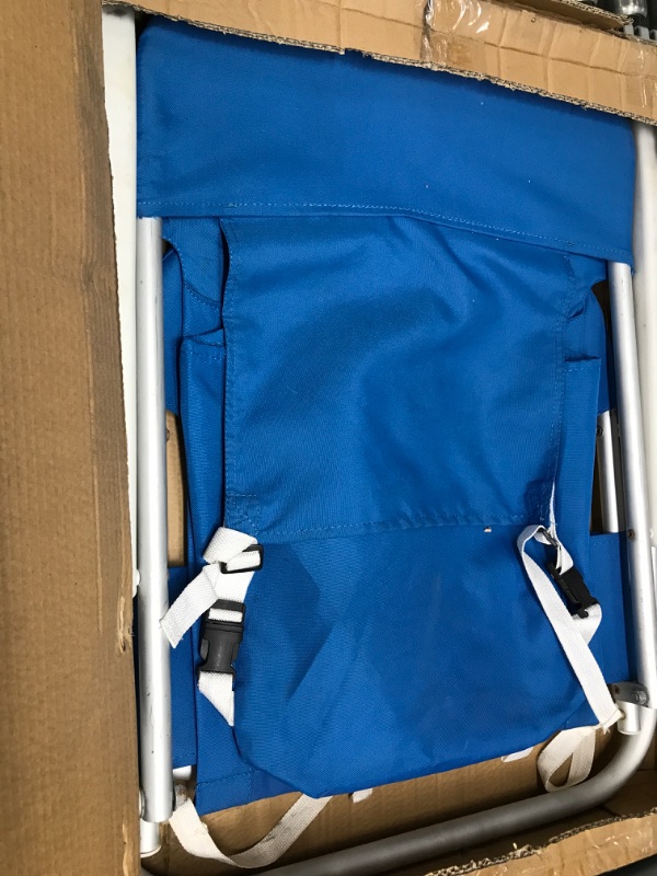 Photo 2 of *Used* *Slight marks* Rio Beach Classic 5 Position Lay Flat Folding Beach Chair Pacific Blue Solid