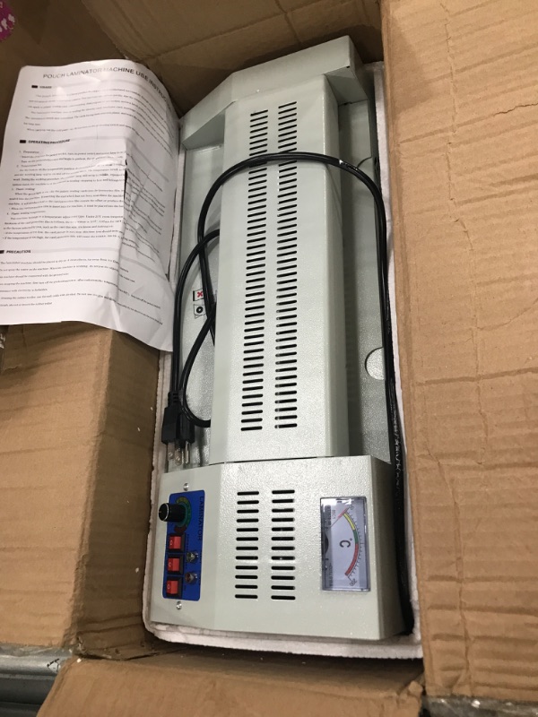 Photo 2 of VEVOR Lamination Machine 12.6" Thermal Laminator Machine 4 Rollers System Portable Laminating Machine for Home School or Small Office Suitable for Use with Photos, Handouts or Other Laminating Needs