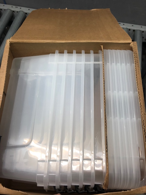 Photo 2 of IRIS USA 12 Qt Clear Plastic Storage Box with Latches 6 Pack
