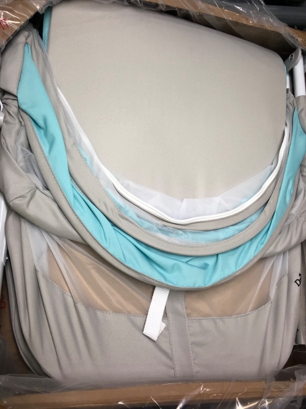 Photo 2 of Dream On Me Karley Bassinet in Blue/Grey