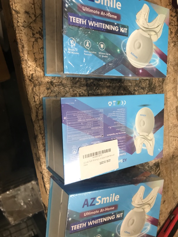 Photo 2 of AZ Smile Teeth Whitening Kit Fast 10 Minutes Tooth Whitening, Professional Ultimate whitening Kits with Non-Sensitive Teeth Whitening Gel and Dental Tray & Teeth Whitener Shade Guide for Stain Removal    3 PACKS