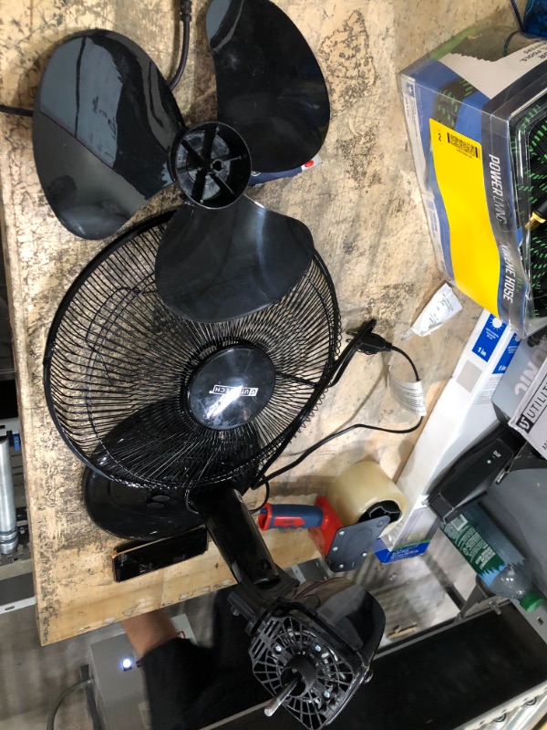 Photo 1 of 12in Diameter Desk Fan, Black