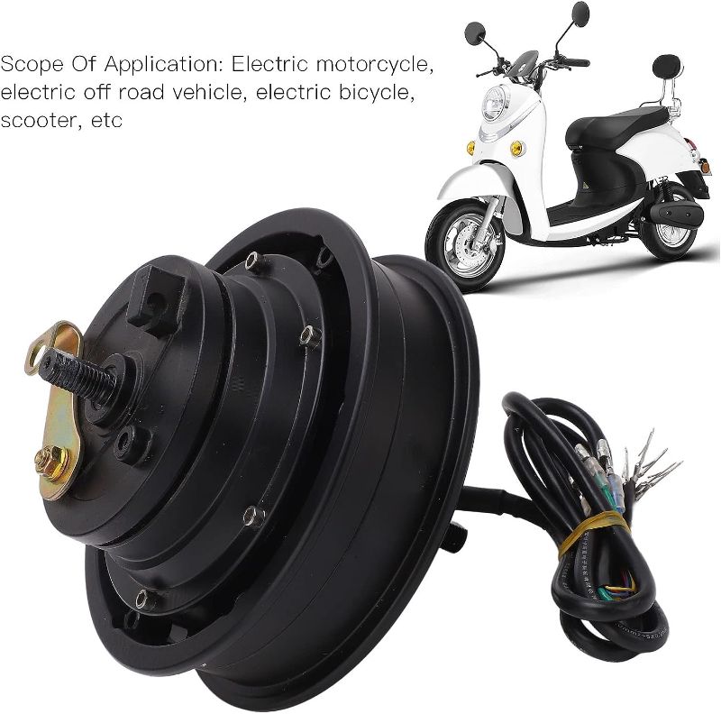 Photo 1 of Acouto 10 inch Hub Motor Wheel for Electric Scooter 48V?72V 1200W to 2200W 75KM/H Drum Brake for Electric Bike Motorcycle Bicycle Aluminum Alloy
