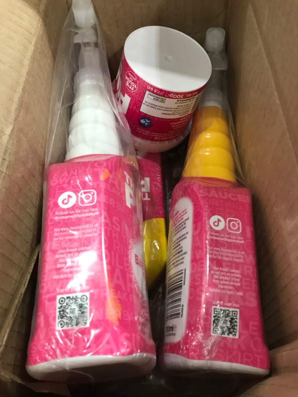 Photo 2 of Stardrops - The Pink Stuff - Ultimate Bundle - The Miracle Cleaning Paste, Multi-Purpose Spray, Cream Cleaner, Bathroom Spray (1 Cleaning Paste, 1 Multi-Purpose Spray, 1 Cream Cleaner, 1 Bathroom Foam Cleaner)