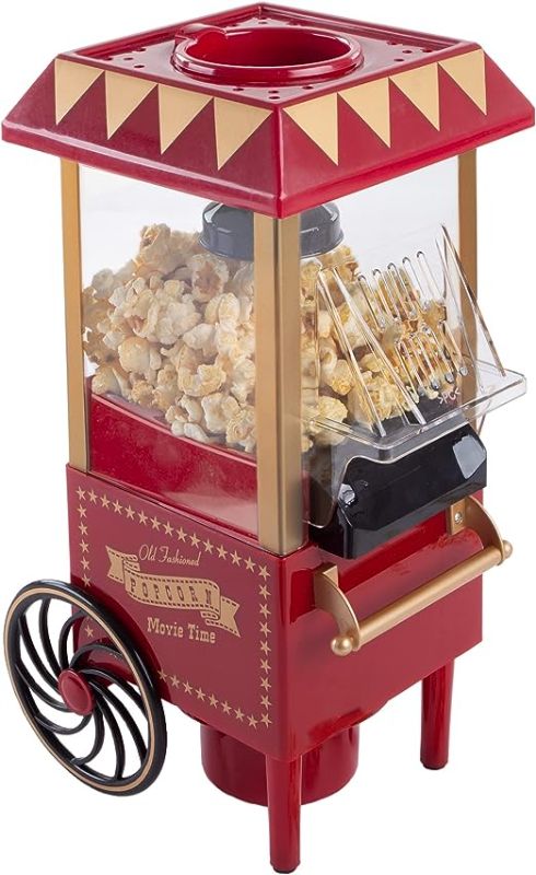 Photo 1 of Air Popper Popcorn Maker – Vintage-Style Countertop Popper Machine with 6-Cup Capacity by Great Northern Popcorn Company (Red) (83-DT6082)
