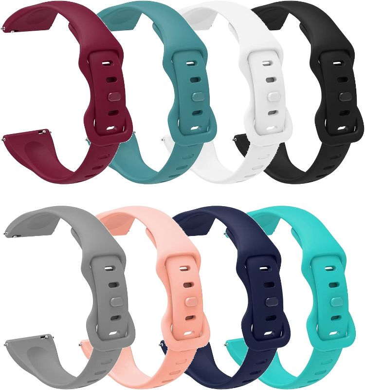 Photo 2 of Chofit Pack 8 Silicone Bands Compatible for Motast P36B P22D, Soft Waterproof Breathable Replacement Wristbands for Motast P36B P22D Women and Men
