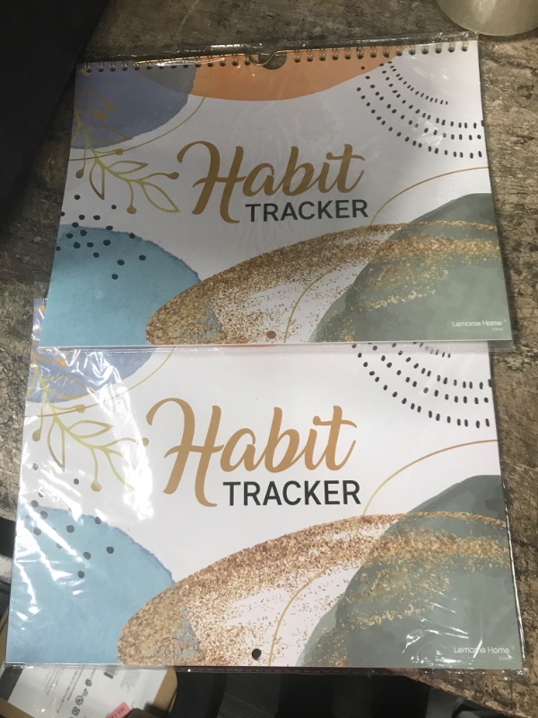 Photo 2 of Pack of 2
Habit Tracker - Habit Tracker Calendar, Motivational Habit Tracking Journal, 8.5" x 11.8", Undated 12+3 Month Journal for Wide Applications with 15 Topic Pages + Premium Paper, Twin-Wire Binding - Coloful