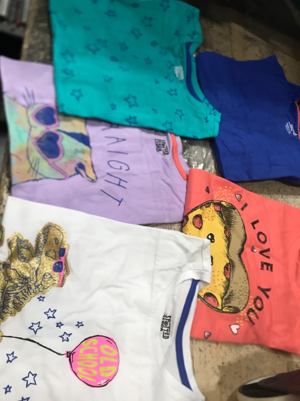 Photo 3 of Amazon Essentials Girls and Toddlers' Long-Sleeve T-Shirts (Previously Spotted Zebra), Multipacks 
