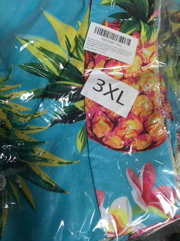 Photo 2 of * used * package listed as 3XL *
Whaline 3 Pieces Hawaiian Dog Shirts Breathable Summer Dog Cloth Pineapple Flamingo Pattern