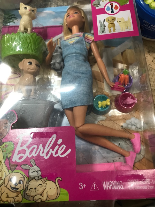 Photo 2 of Barbie Play N Wash Pets Doll And Playset