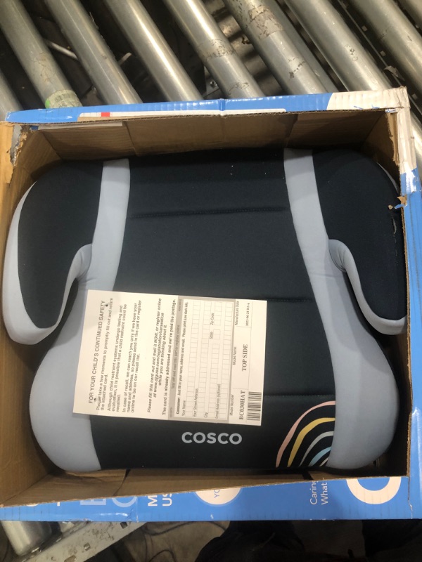 Photo 2 of **MINOR DAMAGE** Cosco Topside Backless Booster Car Seat, Lightweight 40-100 lbs, Rainbow