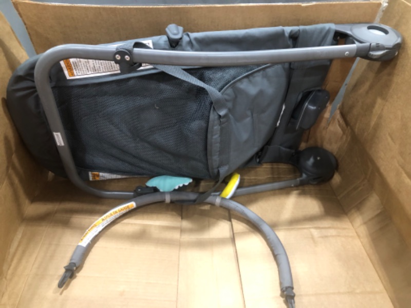 Photo 3 of **MINOR WEAR & TEAR**Summer 2-in-1 Bouncer & Rocker Duo (Gray and Teal) Convenient and Portable Rocker and Bouncer for Babies Includes Soft Toys and Soothing Vibrations