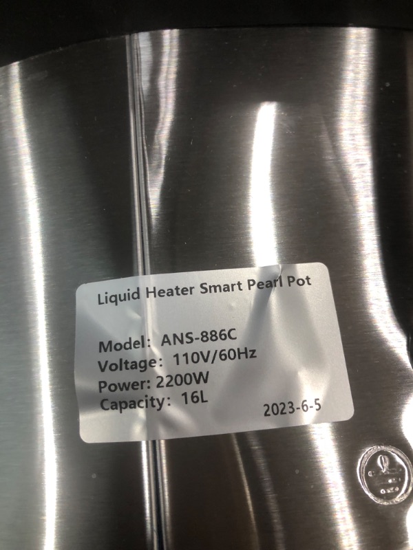 Photo 6 of **MINOR DAMAGE** Mvckyi Commercial Tapioca Boba Maker Pearl Cooker, 16L Automatic Non-Stick Pearl Maker with Button Operation, Boba Bubble Tea Cooker for Boba Tea Sago Pearl Milk Tea