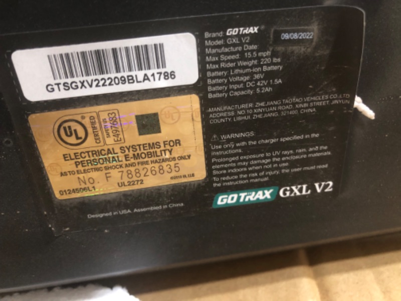 Photo 4 of **MINOR WEAR & TEAR**Gotrax GXL V2 Electric Scooter, 8.5" Pneumatic Tire, Max 12 Mile and 15.5Mph Speed, EABS and Rear Disk Brake,Foldable Escooter for Adult,Black
