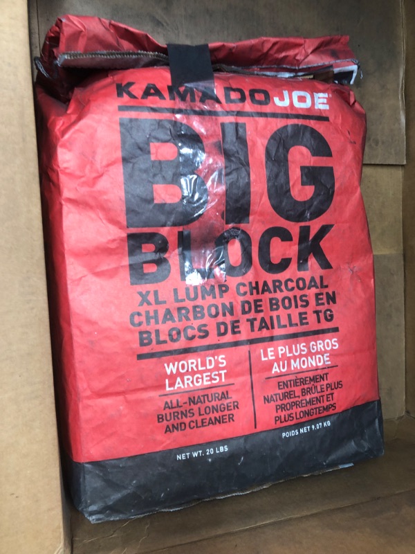 Photo 2 of **MINOR WEAR & TEAR**Kamado Joe KJ-CHAR Big Block XL Lump Charcoal, 20 pound 20-Pound Charcoal