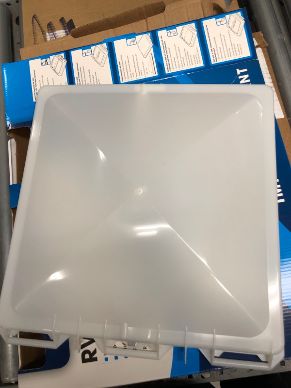 Photo 3 of Camco 40152/40153 White Polypropylene Vent Lid for Metal Vent - Jensen (since 1994) White One Size Jensen (Metal Base '94 & Up Models)