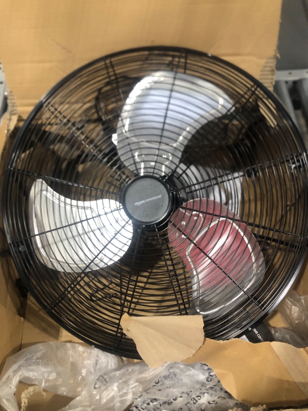 Photo 2 of "not functional, for parts only" AmazonCommercial 20" High Velocity Industrial Fan, Black,