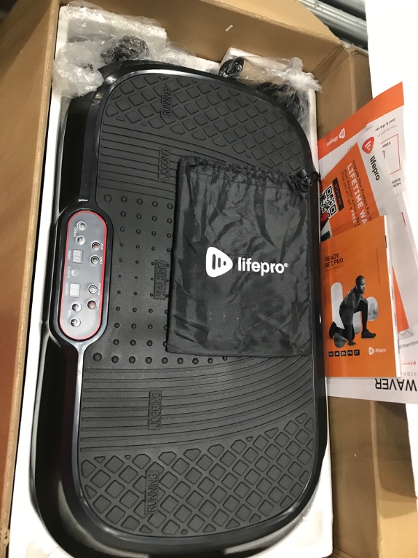 Photo 2 of (PARTS ONLY)LifePro Waver Vibration Plate Exercise Machine - Whole Body Workout Vibration Fitness Platform w/ Loop Bands - Home Training Equipment for Weight Loss & Toning Black