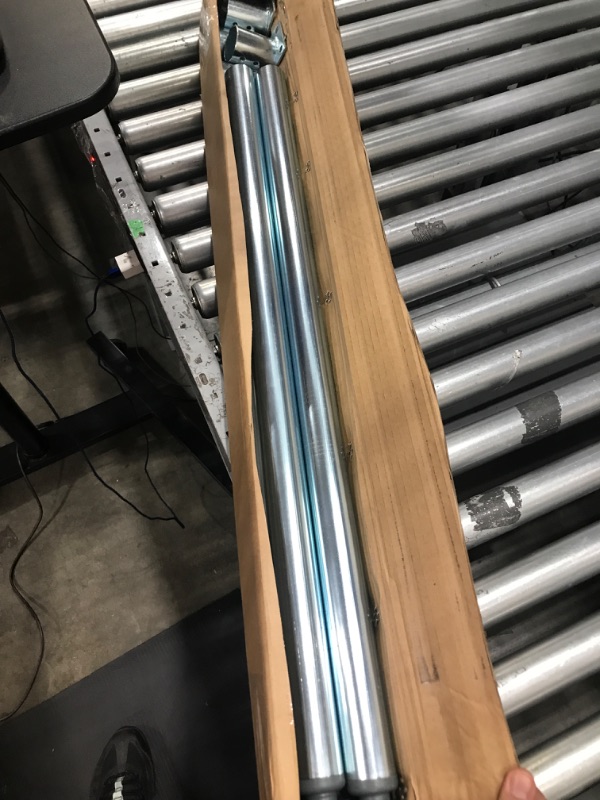 Photo 1 of DuraSteel Galvanized Legs for Work Table - 33.5 inch Replacement Galvanized Legs - Fits Commercial Food Prep Stainless Steel Utility Table or Maple Wood Worktable